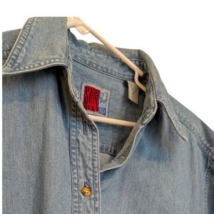 Sun Belt, Wash Short Sleeve Button Up Shirt, Mens Medium, 100% Cotton, Casual